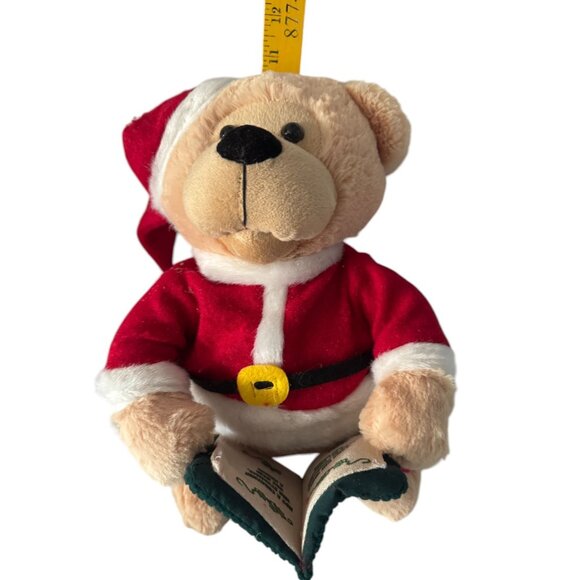 Animated Singing Santa Bear Plush Toy With Light-Up Cheeks VIDEO - Picture 3 of 5